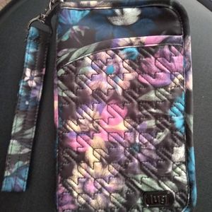 Lug wallet Tandem Zip Bloom Black